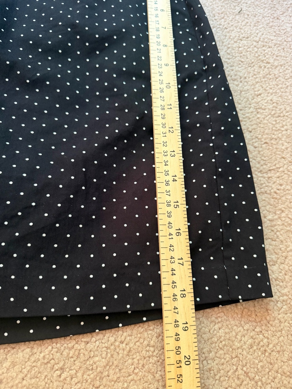 Zac & Rachel Woman 16W Black White Polka Dot Pull On Stretch Skort Pockets EUC - Picture 3 of 8